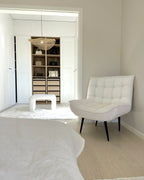 Armchair ALVESTA Boucle White
