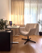 Swivel Armchair AUMA Fabric Beige