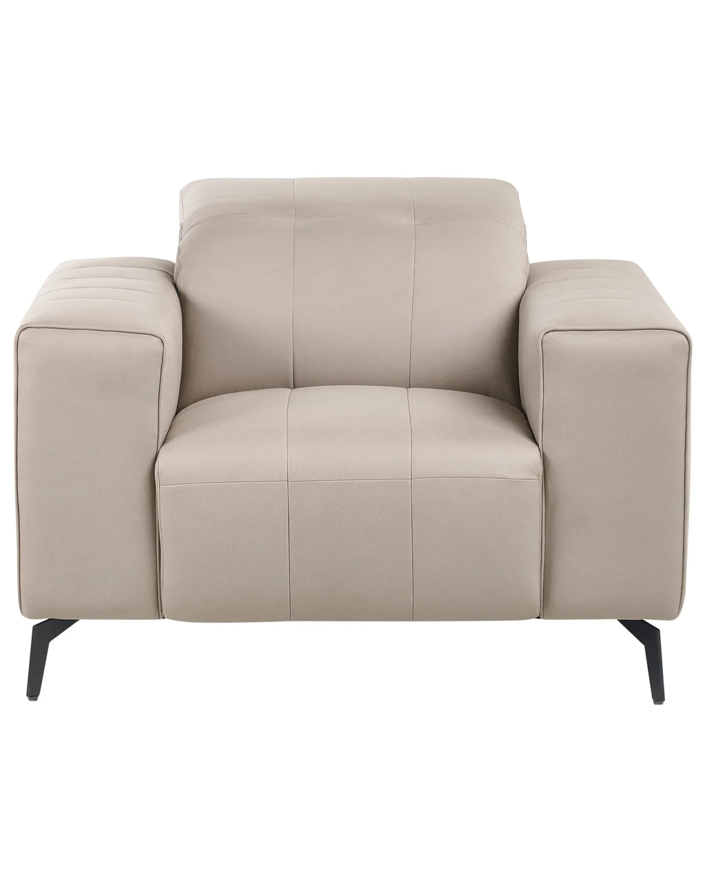 Armchair OMMEL Faux Leather Taupe