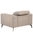 Armchair OMMEL Faux Leather Taupe