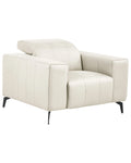Armchair OMMEL Faux Leather Light Beige