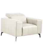 Armchair OMMEL Faux Leather Light Beige