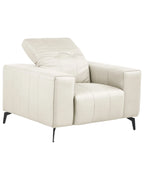 Armchair OMMEL Faux Leather Light Beige