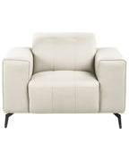Armchair OMMEL Faux Leather Light Beige