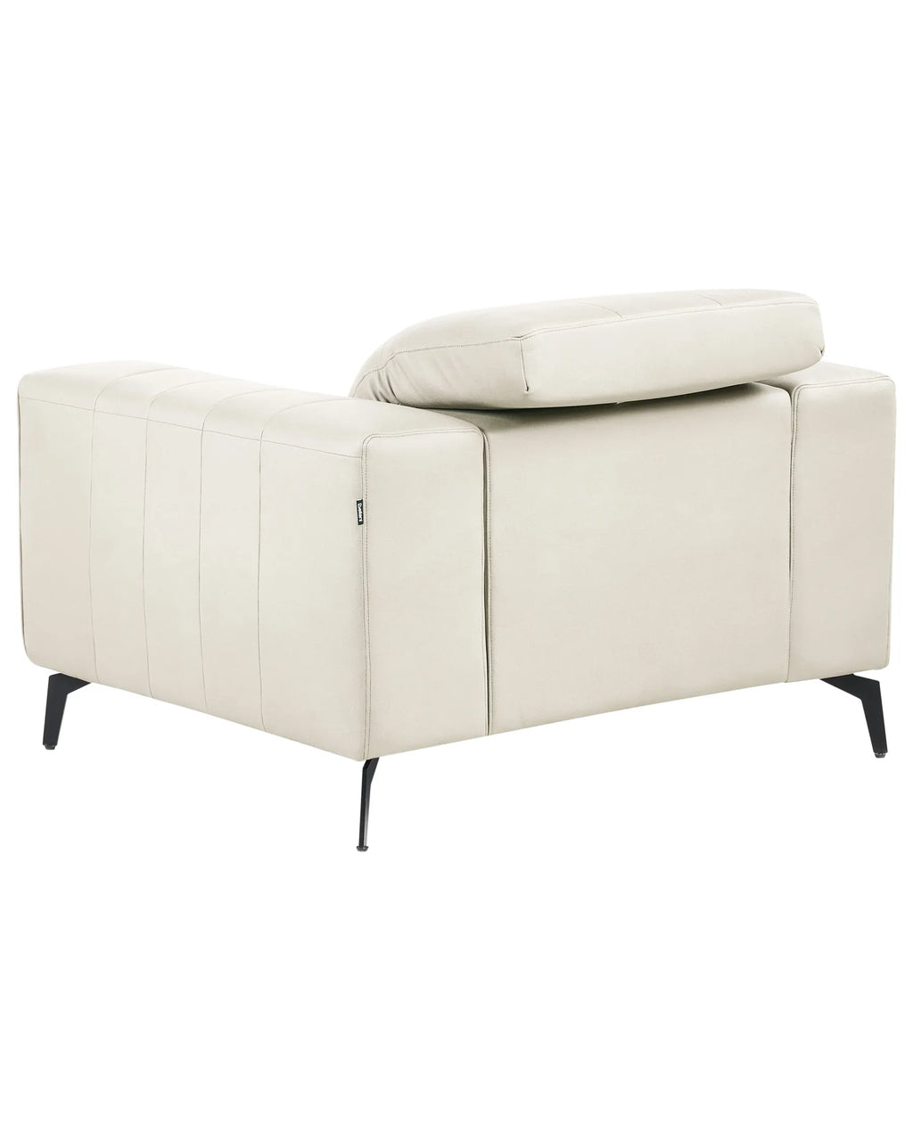 Armchair OMMEL Faux Leather Light Beige
