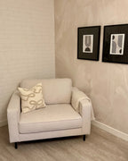 Armchair SAVALEN Fabric Off-White