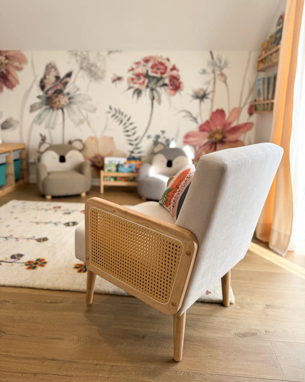 Armchair HOJBY Fabric Light Beige