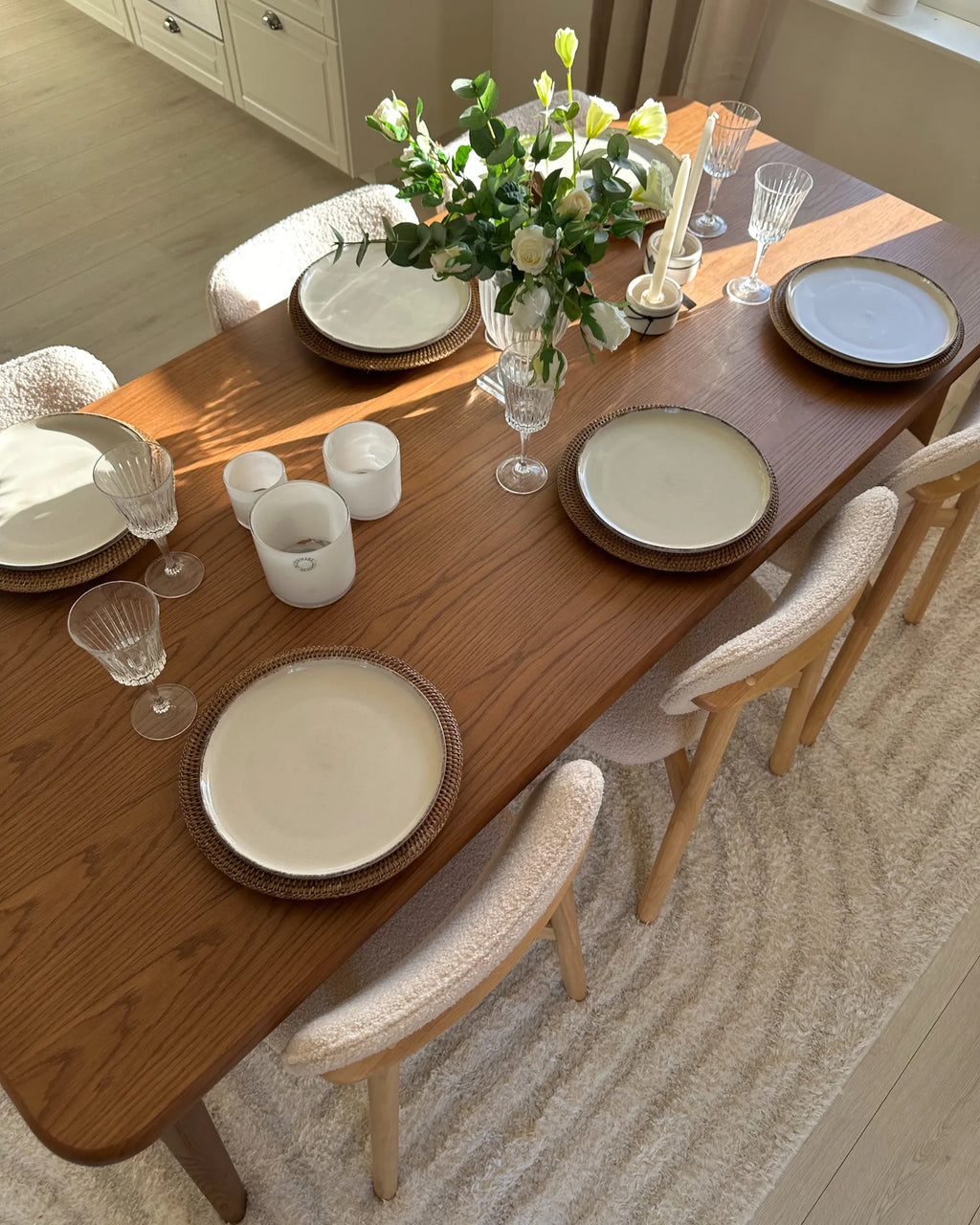 Dining Table KEHO Dark Oak 200 cm 90 cm