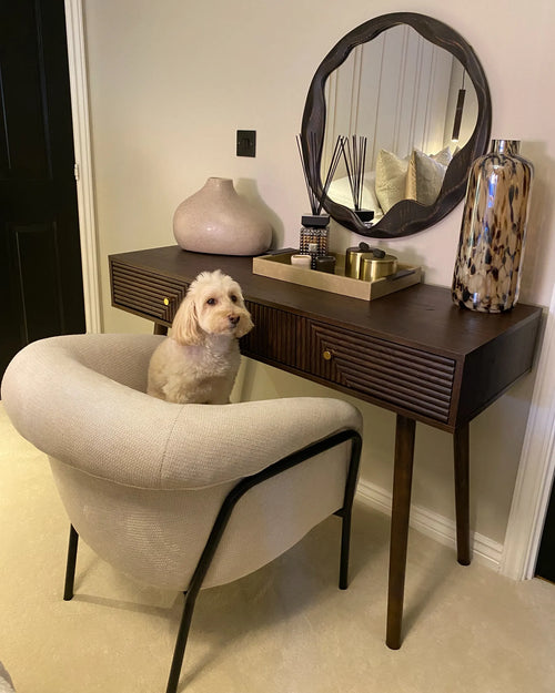 Armchair KROSSEN Fabric Light Beige