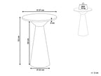 Side Table AMISTAD Metal White