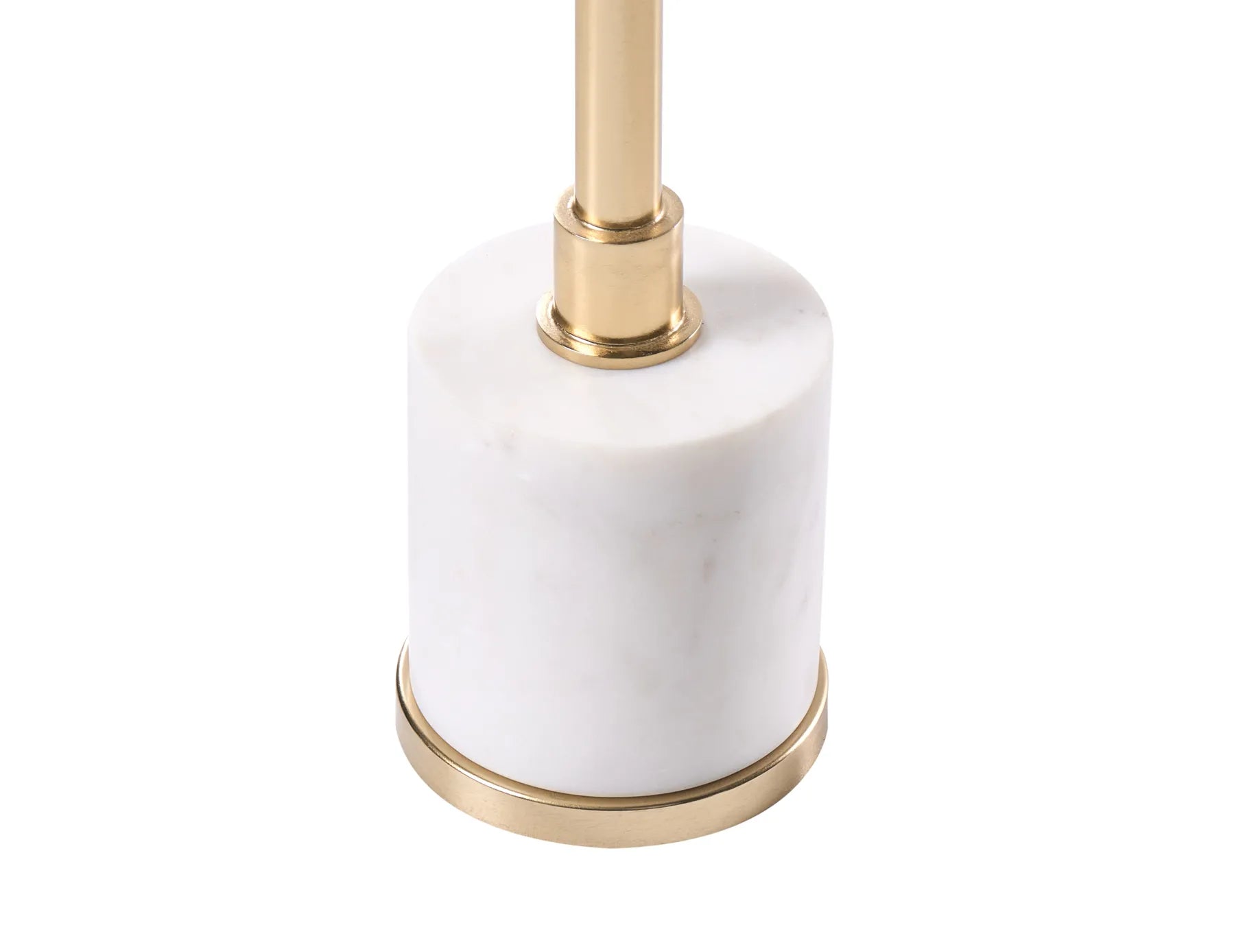 Side Table CAMELO Metal White Marble