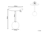 Side Table OAHE Metal Gold