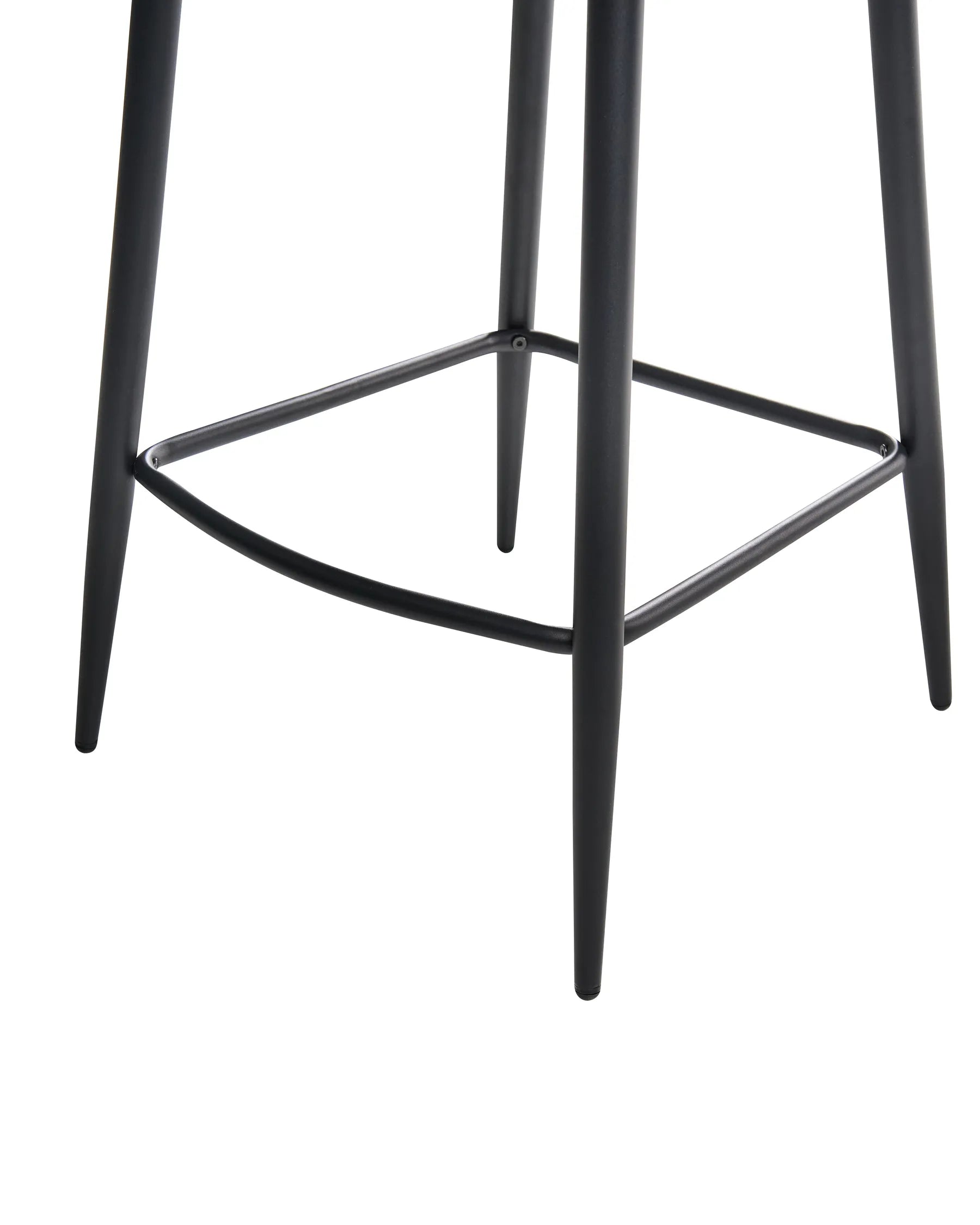 Set of 2 Bar Chairs AMITY Fabric Brown
