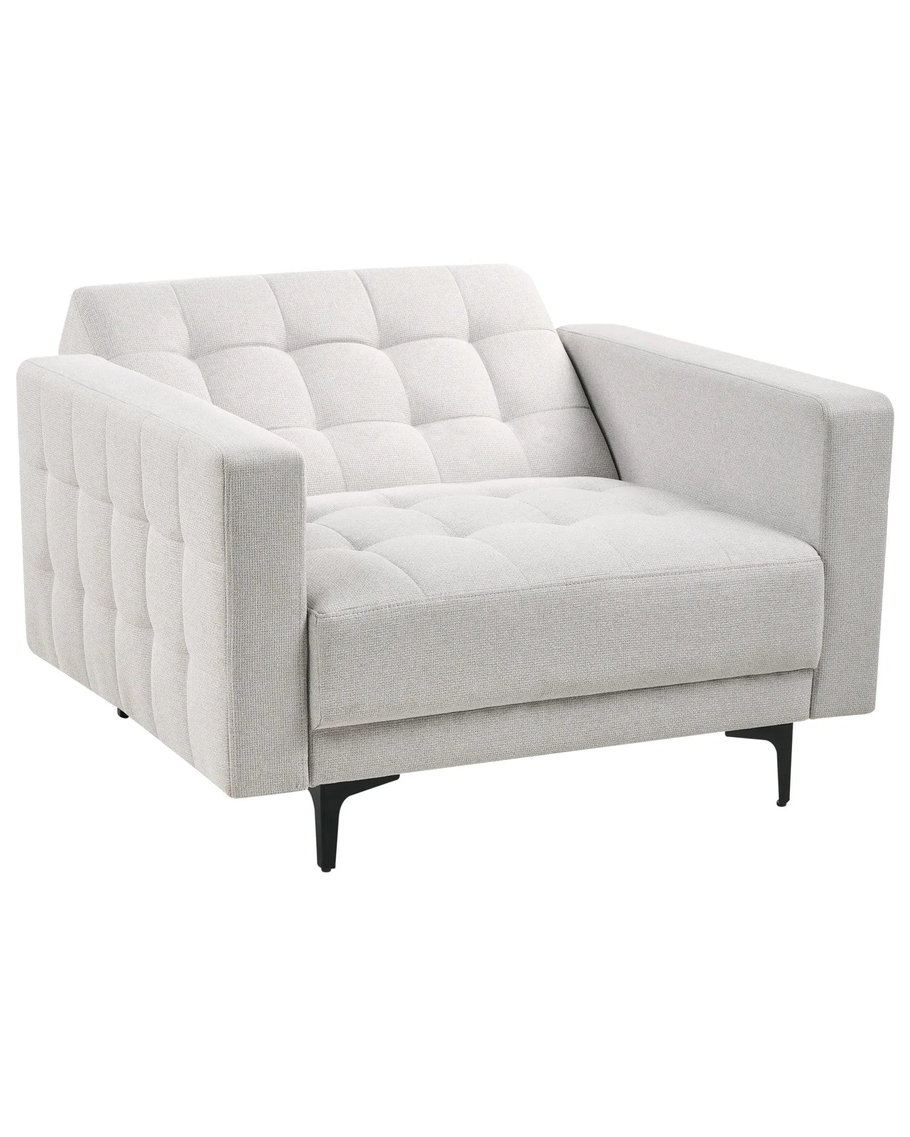 Armchair ABERDEEN Fabric Light Grey
