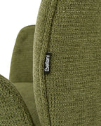 Dining Chair Swivel MOKENA Faux Linen Green
