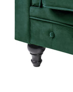 Armchair CHESTERFIELD Velvet Emerald Green