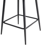 Set of 2 Bar Chairs SANILAC Velvet Navy Blue