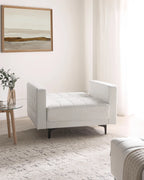 Armchair ABERDEEN Faux Leather White