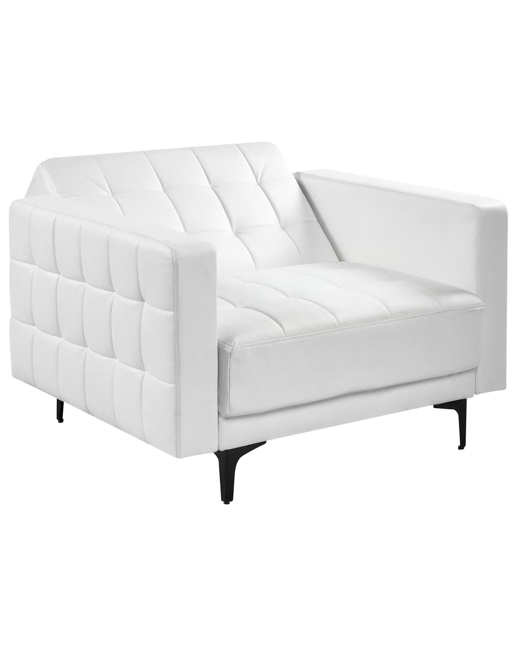 Armchair ABERDEEN Faux Leather White
