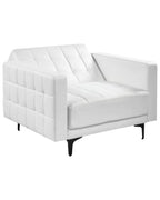 Armchair ABERDEEN Faux Leather White