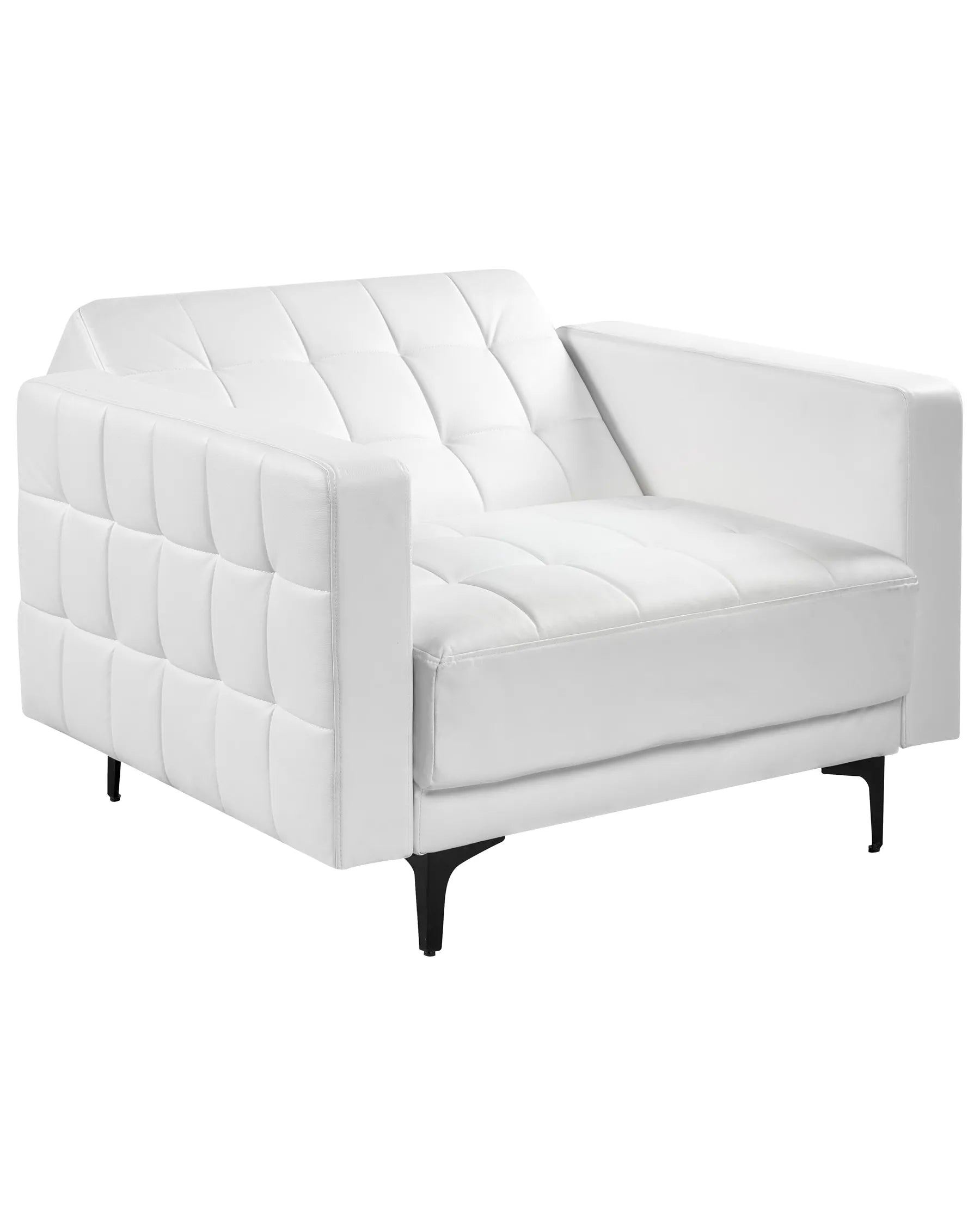 Armchair ABERDEEN Faux Leather White