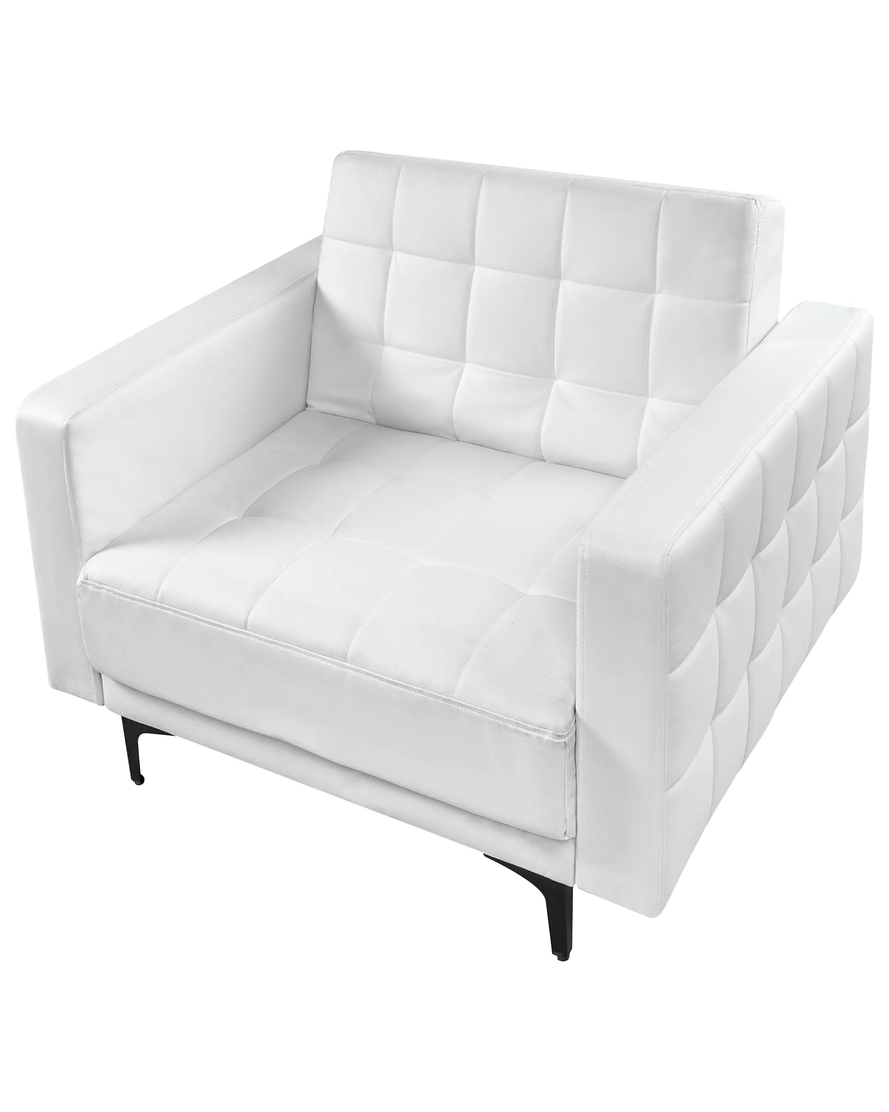 Armchair ABERDEEN Faux Leather White