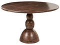 Dining Table SILVON Dark Brown 120 cm 120 cm Mango Wood
