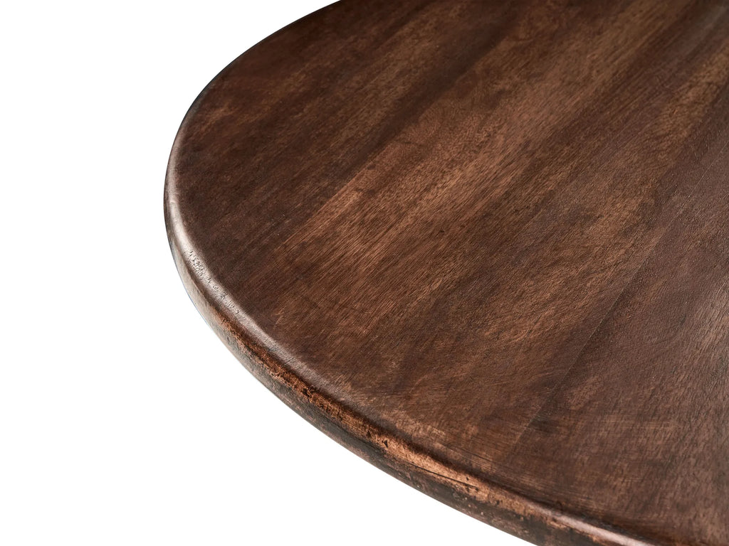 Dining Table SILVON Dark Brown 120 cm 120 cm Mango Wood