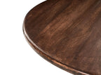 Dining Table SILVON Dark Brown 120 cm 120 cm Mango Wood