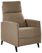 Recliner Chair SELVIK with Footrest Fabric Brown