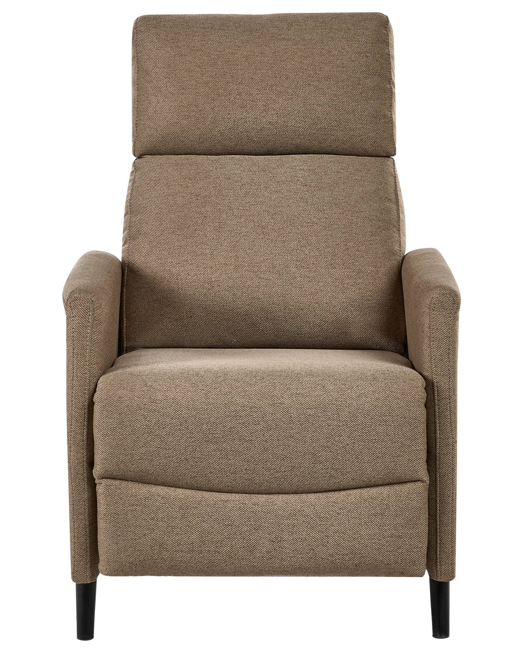 Recliner Chair SELVIK with Footrest Fabric Brown