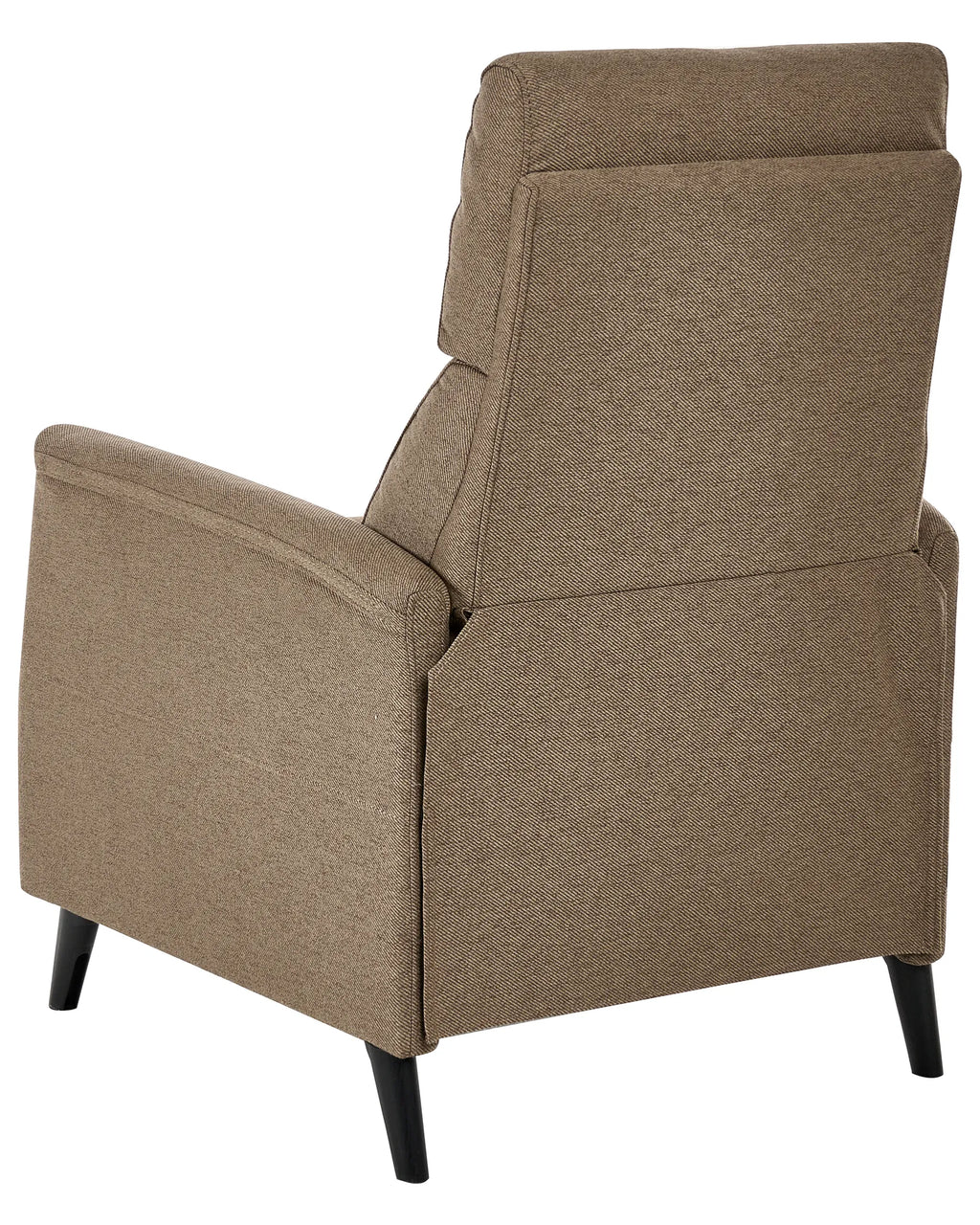 Recliner Chair SELVIK with Footrest Fabric Brown