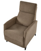 Recliner Chair SELVIK with Footrest Fabric Brown