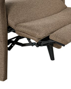 Recliner Chair SELVIK with Footrest Fabric Brown