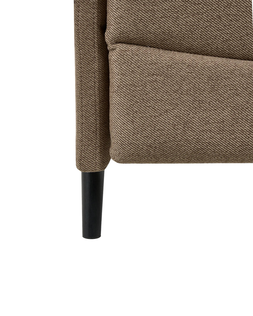 Recliner Chair SELVIK with Footrest Fabric Brown