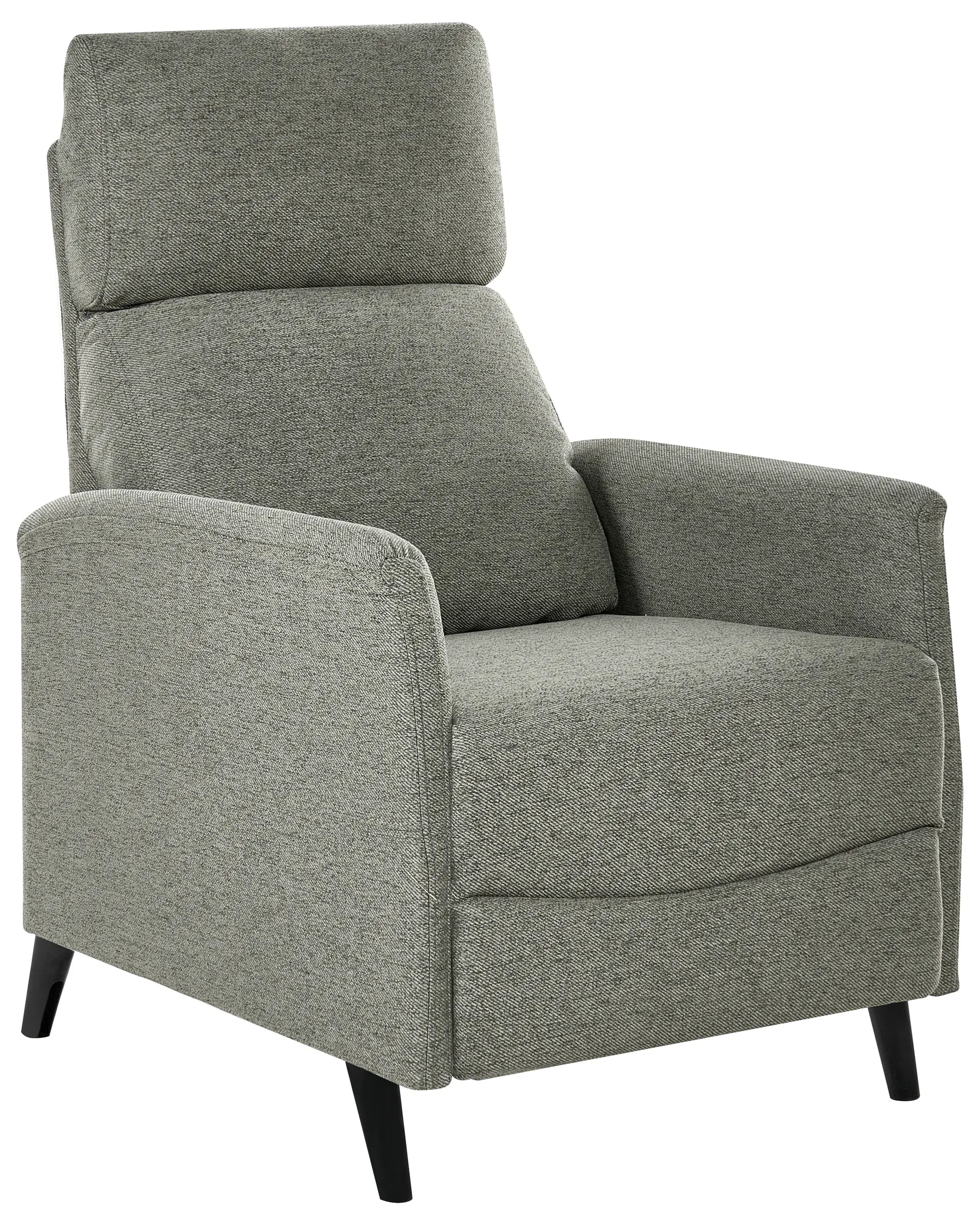 Recliner Chair SELVIK with Footrest Fabric Light Green