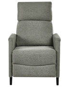 Recliner Chair SELVIK with Footrest Fabric Light Green