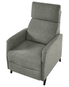 Recliner Chair SELVIK with Footrest Fabric Light Green