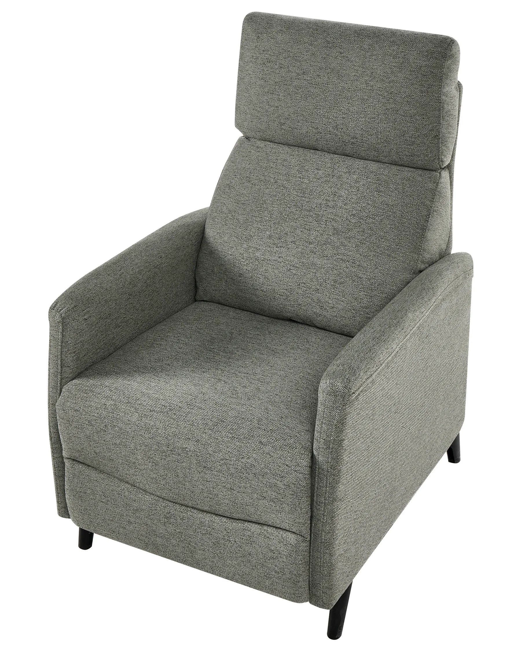 Recliner Chair SELVIK with Footrest Fabric Light Green