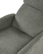 Recliner Chair SELVIK with Footrest Fabric Light Green