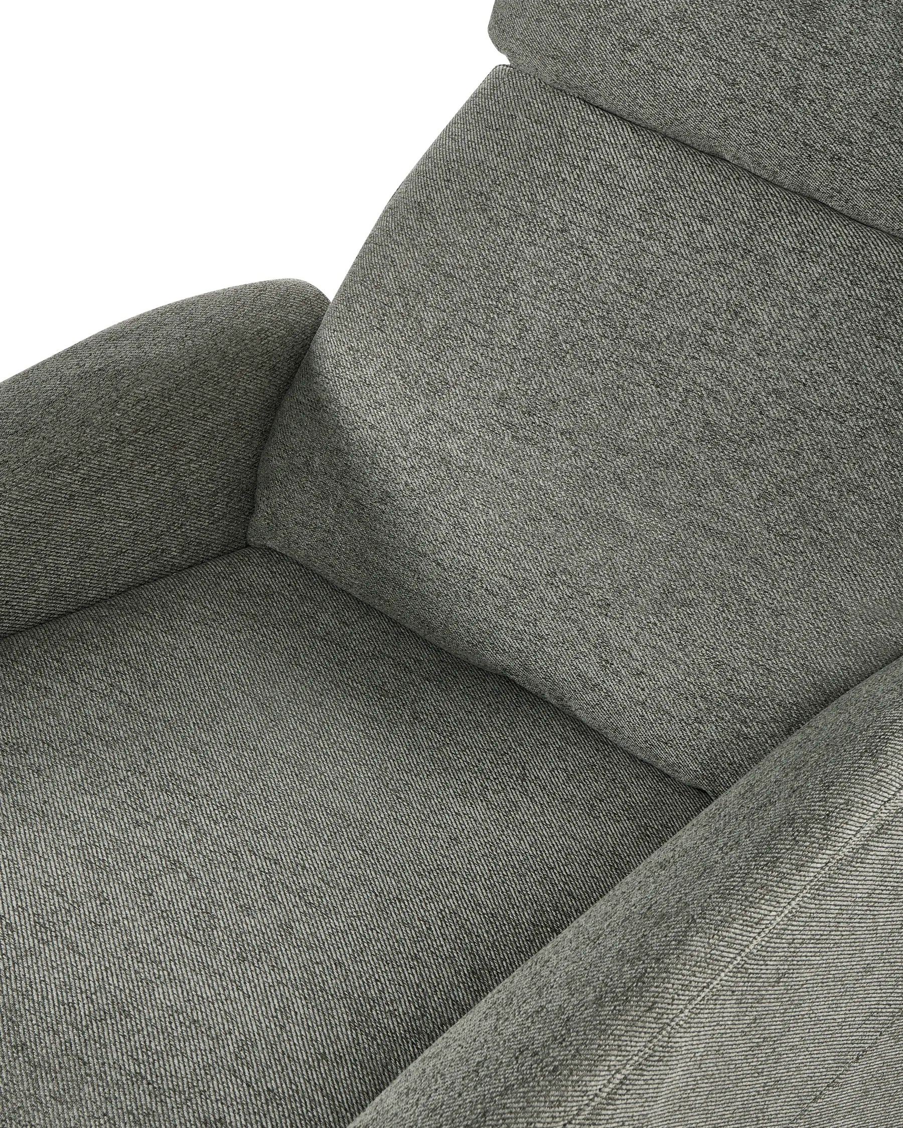 Recliner Chair SELVIK with Footrest Fabric Light Green