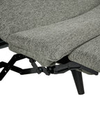 Recliner Chair SELVIK with Footrest Fabric Light Green