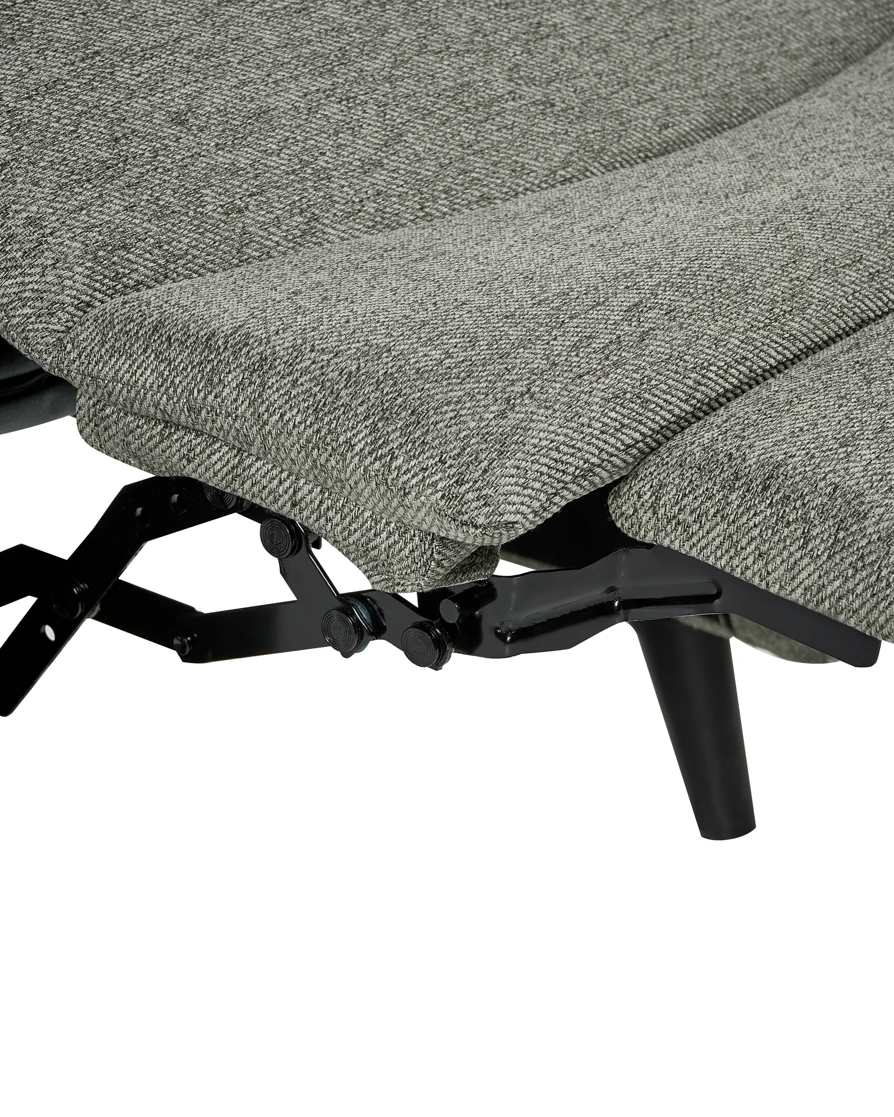Recliner Chair SELVIK with Footrest Fabric Light Green