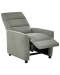 Recliner Chair SANDE with Footrest Fabric Light Green
