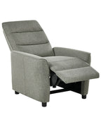 Recliner Chair SANDE with Footrest Fabric Light Green