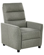 Recliner Chair SANDE with Footrest Fabric Light Green
