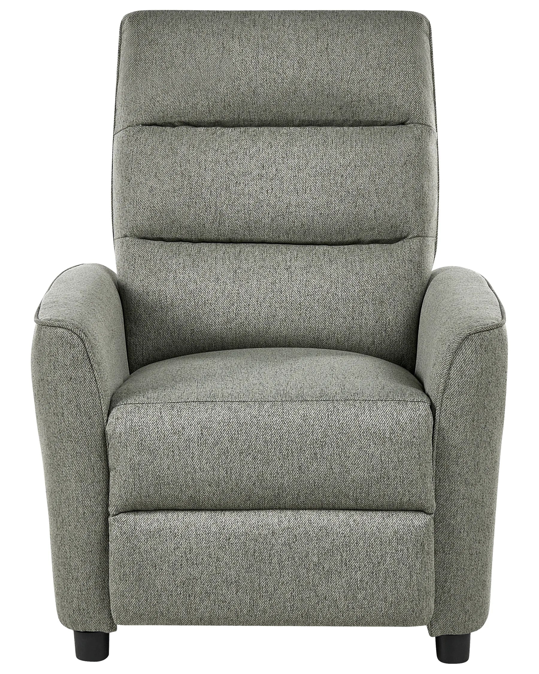 Recliner Chair SANDE with Footrest Fabric Light Green