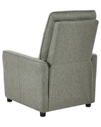 Recliner Chair SANDE with Footrest Fabric Light Green