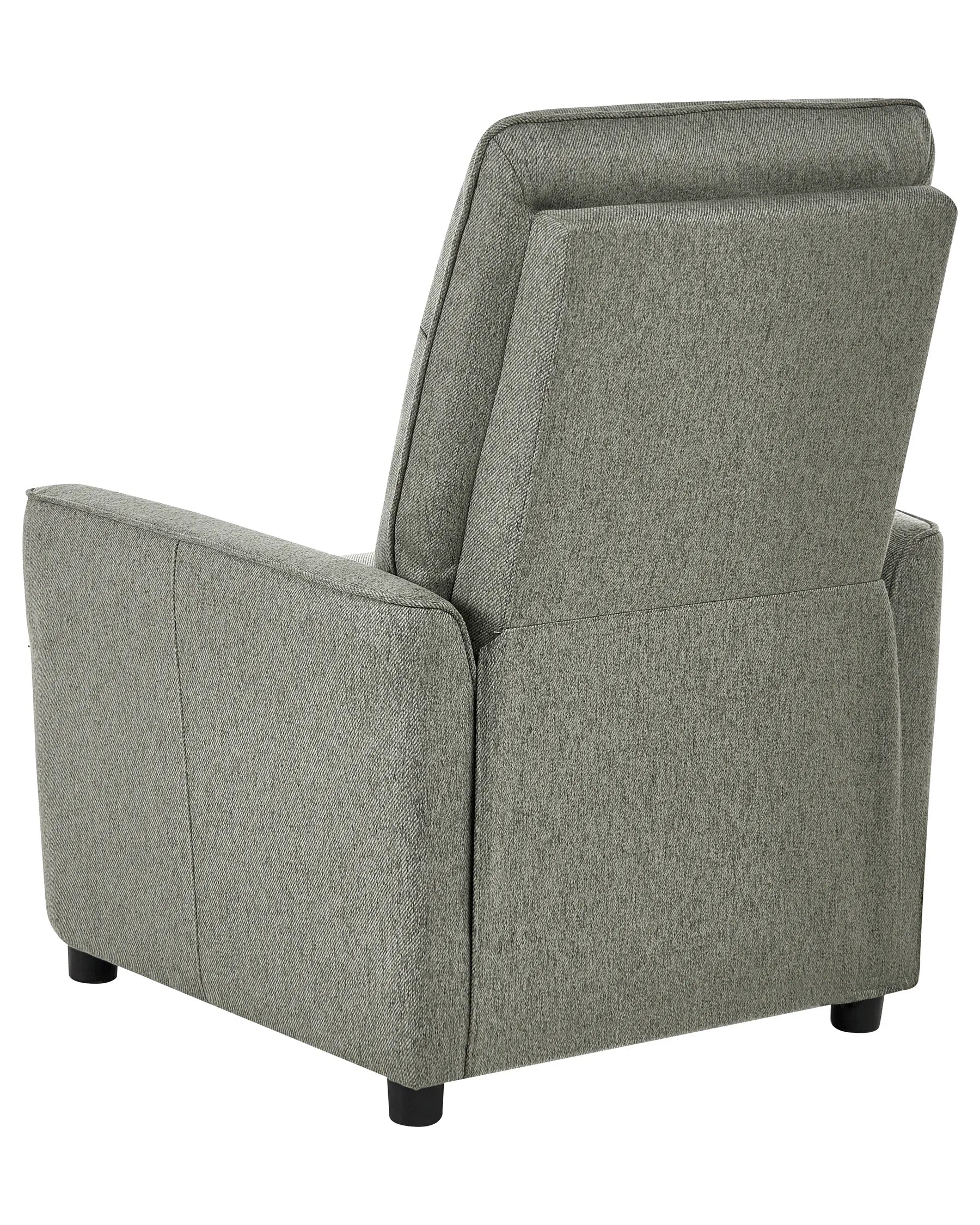 Recliner Chair SANDE with Footrest Fabric Light Green
