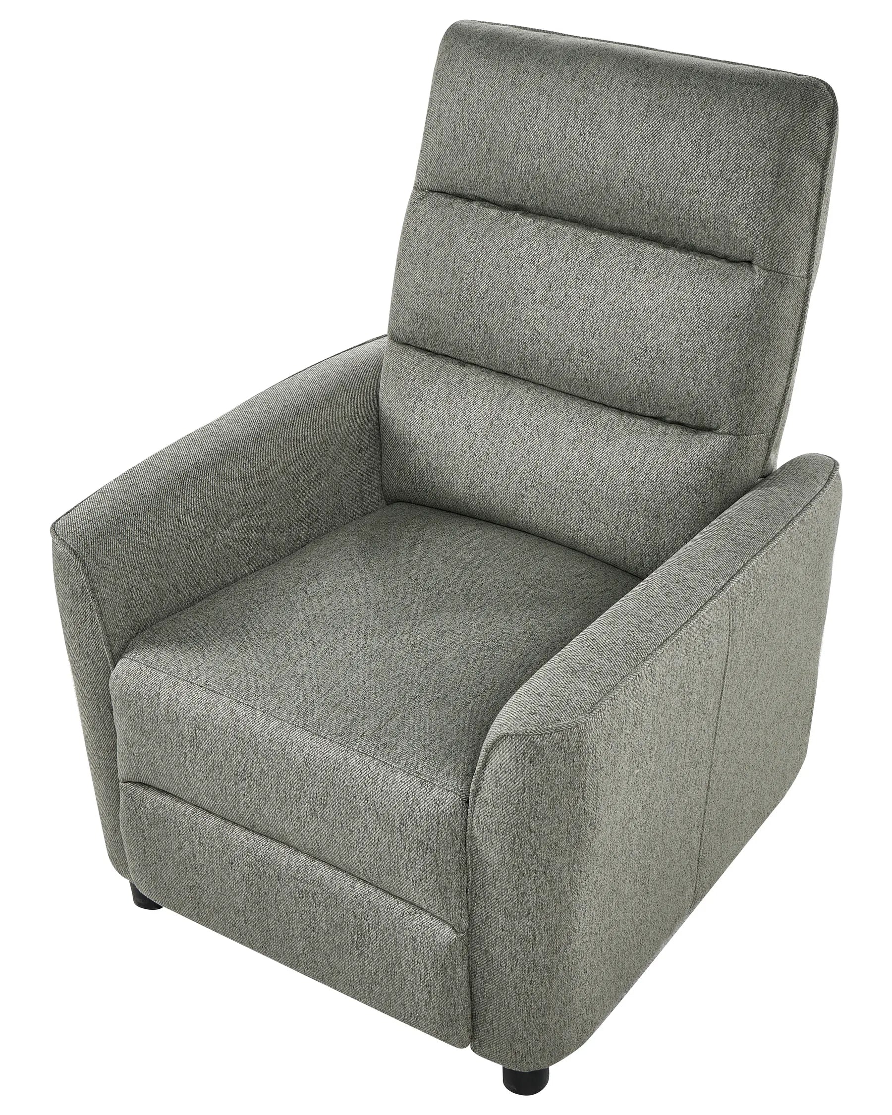 Recliner Chair SANDE with Footrest Fabric Light Green